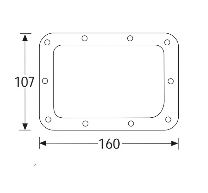 Adam Hall Hardware 34097 Опорне кільце для врізної пружинної ручки 34081/3