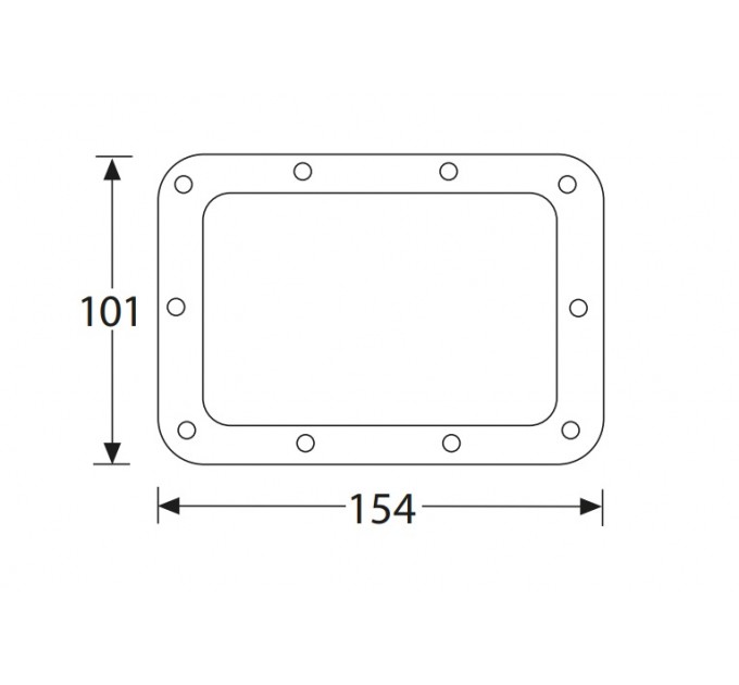Adam Hall Hardware 34092 Опорне кільце для врізної пружинної ручки 34082