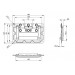Adam Hall Hardware 34081 BLK Перекидна ручка 9мм.