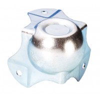 Adam Hall Hardware 4128 BLK Кутовий середній кут із трьома ланками, колінчатий 30 мм із ямкою для накладання