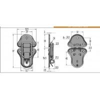 FAYSHING Замок накидний 95х50мм FS-1048