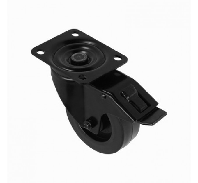 Adam Hall Hardware 372191 BLK Поворотне колесо 100 мм з гальмом, чорний.