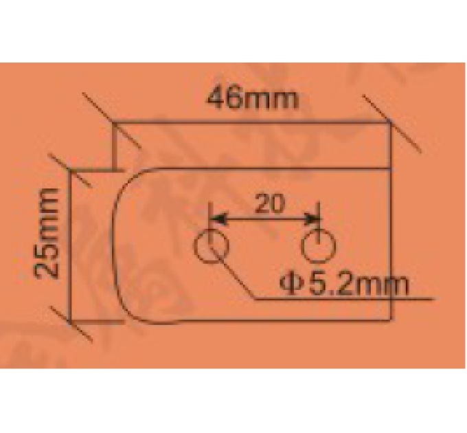 FAYSHING FS6019 Черная угловая стяжка 40×25 мм, черная