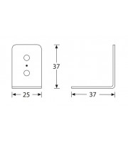 Adam Hall Hardware 40402 Куточок 25х37