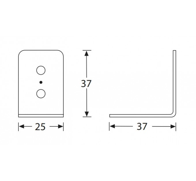 Adam Hall Hardware 40402 Куточок 25х37