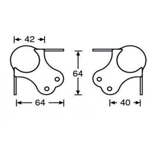 Adam Hall Hardware 4101 BLK М'яч кутовий трилапий, чорний
