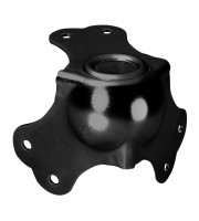 Adam Hall Hardware 4102 BLK куточок великої кулі з жолобом оцинкований, чорний