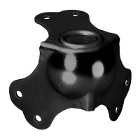 Adam Hall Hardware 4102 BLK куточок великої кулі з жолобом оцинкований, чорний