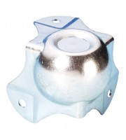 Adam Hall Hardware 4128 Кутовий середній кут із трьома ланками, колінчатий 30 мм із ямкою для накладання