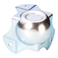 Adam Hall Hardware 4128 Кутовий середній кут із трьома ланками, колінчатий 30 мм із ямкою для накладання