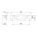 Adam Hall Hardware 34041 ручка врізна торцева