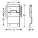 Adam Hall Hardware 2529 A Упор Петля середня 4,2 мм, хромована