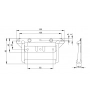 Adam Hall Hardware 34482 Оцинкована пружинна ручка