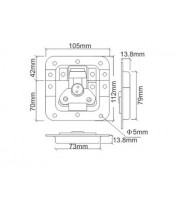 FAYSHING Замок врізний 112X105мм FS-1109