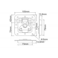 FAYSHING Замок врізний 112X105мм FS-1109