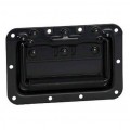 Adam Hall Hardware 34082 BLK Поглиблена пружинна ручка середнього розміру в чашці з чорним порошковим покриттям глибиною 8 мм