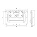 Adam Hall Hardware 34082 BLK Поглиблена пружинна ручка середнього розміру в чашці з чорним порошковим покриттям глибиною 8 мм