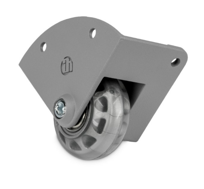Adam Hall Hardware 37601 S Угловое колесо 48 мм, коленчатое, в литом алюминиевом корпусе